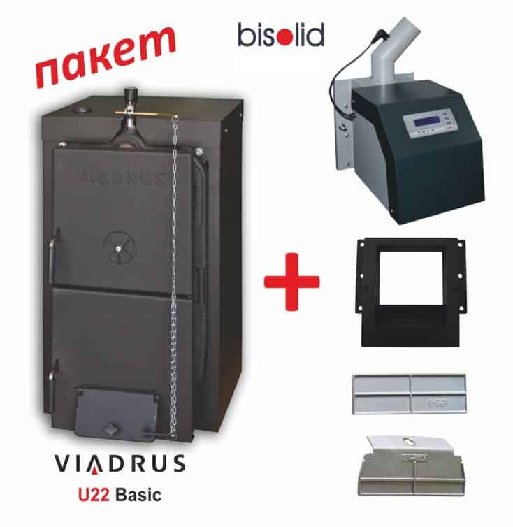 VIADRUS U 22 BASIC + Пелетна горелка GP20 VIADRUS U 22 BASIC + Пелетна горелка GP20