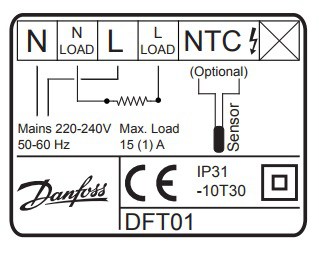 Подов термостат Danfoss Link FT