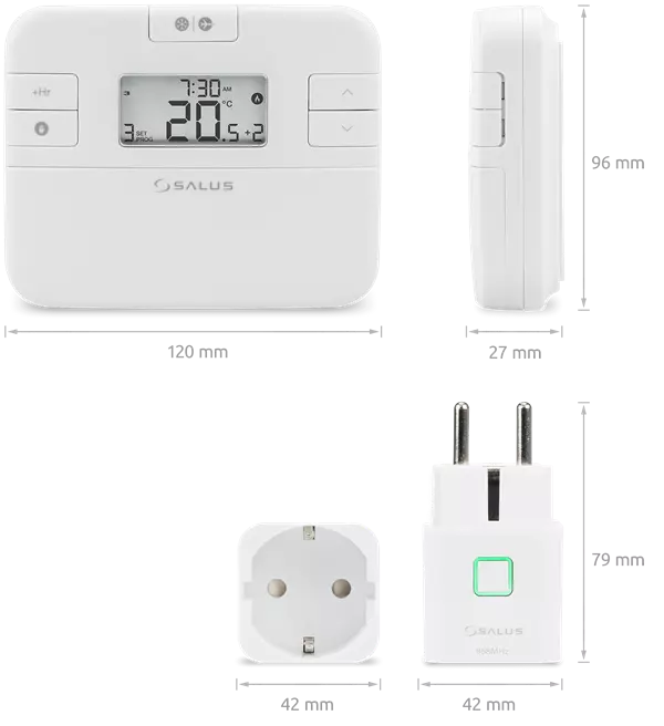 Безжичен стаен термостат Salus RT510SPE