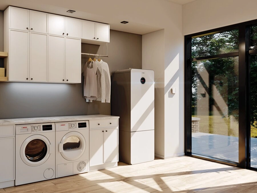 Термопомпа BOSCH Compress 5800i AW с вграден буфер 70л. 4kW